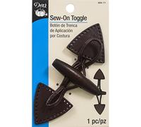 Dritz Coudre Toggle-Brown avec Bouton en Bois foncé, d'autres, Multicolore