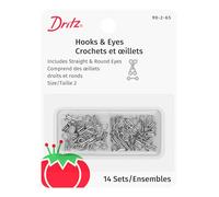 Dritz Crochets et Yeux Nickel Taille 2