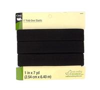 Dritz Élastique Pliable Noir 1 x 7 m