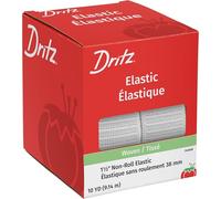 Dritz Élastique sans Rouleau de 3,8 cm x 9,1 m, Blanc