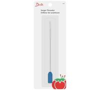 Dritz Enfile-Aiguille surjeteuse avec Manchon de Protection en Plastique, 1 pièce, Métal, Bleu