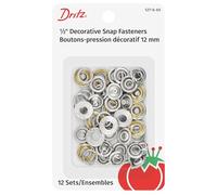 Dritz Fermeture décorative en métal 1/2 12/pkg-Nickel-Filigree Cercle