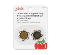 Dritz Fleur Boutons à Pression magnétique Snap-Antique en Laiton, Autres, Multicolore