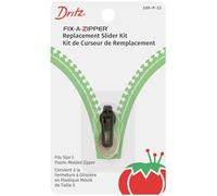 Dritz Glissière pour fermeture éclair, gris acier, taille 5