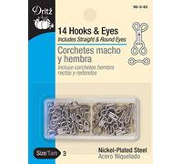 Dritz Hooks & Eyes Nickel Size 3 by Dritz