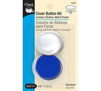 Dritz Kit de Boutons de Protection avec Outils, Argent, Taille 60-1/2"