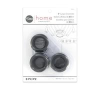 Dritz - Lot de 8 œillets de rideaux noirs - 2,5 cm