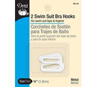 Dritz Maillot de Bain Soutien-Gorge Crochets - Blanc - 3/10,2 cm - 2 CT.