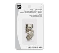 Dritz No-Sew Hook & Eye 1/5,1 cm 4/Pkg-Nickel