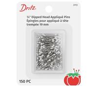 Dritz Quilting en métal Blanc trempé Tête Applique Pins-Size 12 150/Pkg