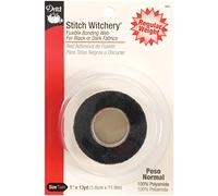 Dritz Stitch Witchery Toile de Collage fusible Poids Standard Noir 2,5 cm x 11,9 m Noir 2,5 cm x 11 m