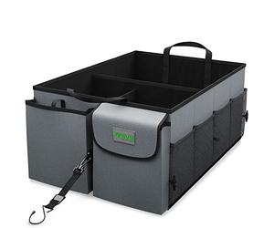 Drive Auto Products Organiseur de Voiture Rangement avec Sangle d'arrimage - Idéal pour Un Rangement soigné et comme Coffret d’Entretien - Sac de Voyage Pliable et antidérapant