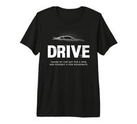 Drive Cool Fast Sports Car Racing Drift Driver T-Shirt Haut de Gamme