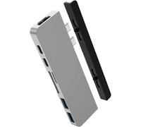 Drive Duo Pro Hub Usb C 7 En 2 100 W Pd ¿ Station D'Accueil Argentée Avec Hdmi 4K60 Hz Hdr, Gigabit Ethernet, Usb-C/Usb-A 10 Gbit/S, Microsd, Station D'Accueil Audio Usb C 3,5 Mm, [HDM5233574]