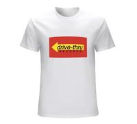 Drive Thru Records Essential Men's Cotton T-Shirt White Shirt Top Tee 3XL