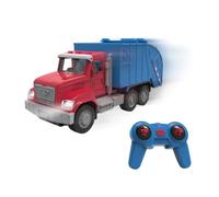Driven by Battat - Camion-Benne télécommandé, 18 cm Jouet Camion de Recyclage avec télécommande - Pièces Mobiles - Lumières et Sons - 3 Ans et +