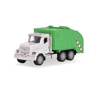 Driven by Battat - Camion de Recyclage Jouet avec lumières et Sons | Camion de recyclage vert de 18 cm avec portes et capot ouvrants, chargeuse rotative et conteneur basculant, 3 ans et +