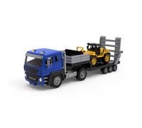Driven by Battat Camion de Transport de véhicules géant 69 cm | Comprend 3 pièces au total, camion de transport de véhicules 69 cm avec rampe fonctionnelle, cabine européenne, 3 ans et +