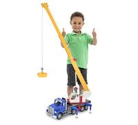 DRIVEN by Battat - Camion-grue, 74 cm - Grand camion-grue pour enfants - Jouet Jumbo Véhicule de construction - Lumières et sons - Pièces mobiles - 3 ans et +