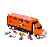 Driven by Battat Camion Porte-Voitures de Poche avec 10 véhicules