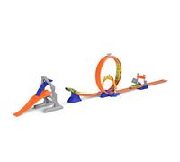 Driven by Battat - Cascade Saut Extrême (16 pièces) - Jeu de Voitures Cascades - Jeu de Boucles de Course en 16 pièces - Jouets et Jeux de Voitures de Course pour Enfants - 3 Ans et +