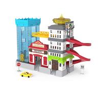 Driven by Battat - Ensemble Big City Cruisin' (7 pièces) - Jeu de Ville pour Enfants - Coffret de Jeu de Voitures Jouets 7 pièces - Taxi Jouet et Accessoires - 3 Ans et +