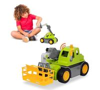 L Il Woodzeez Driven By Battat For Kids Construction Vehicle Toy Lights Sounds Movable Parts 3 Years Midrange Telehandler Wh1018c1z Nylon A