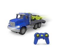 Driven by Battat - Remorqueuse télécommandée, 18 cm Jouet remorqueuse avec télécommande - Lumières et Sons - Pièces Mobiles - 3 Ans et +