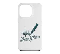 Driven by Prose Stylo Plume Heartbeat Writer Auteur Coque pour iPhone 13 Pro