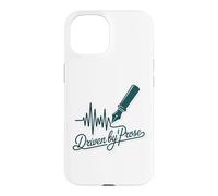 Driven by Prose Stylo Plume Heartbeat Writer Auteur Coque pour iPhone 15