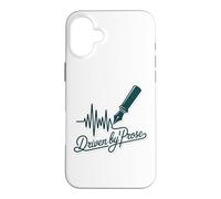Driven by Prose Stylo Plume Heartbeat Writer Auteur Coque pour iPhone 16 Plus