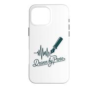 Driven by Prose Stylo Plume Heartbeat Writer Auteur Coque pour iPhone 16 Pro Max