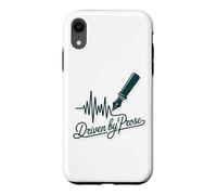 Driven by Prose Stylo Plume Heartbeat Writer Auteur Coque pour iPhone XR