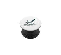 Driven by Prose Stylo Plume Heartbeat Writer Auteur PopSockets PopGrip Adhésif