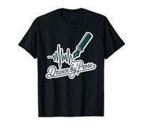 Driven by Prose Stylo Plume Heartbeat Writer Auteur T-Shirt