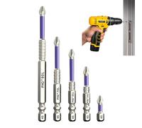 Driver Bit Set K5, Magnetic Electric Cross Screwdriver Sets, 3.54 Inch Chrome Plated & Versatile Crucifix, Power Tool Accessories for Mechanics Automotive Carpenters Electricians Woodworkers Home Use