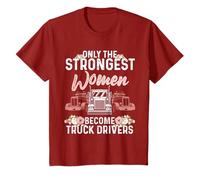 Driver de camion amusant pour femmes et filles avec cabine de camion pour conduite femelle T-Shirt