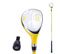 Driver de golf hybride 16/26 degrés pour droitier Bois de parcours Club | Club de golf hybride en bois de parcours de golf junior droitier à 16 degrés pour enfants avec couvre-tête