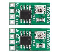 Driver LED à Courant Réglable, DC 3.3V 3.7V 5V LED Driver Board 30-1500ma DC-DC Convertisseur de Courant Constant Abaisseur pour LED 18650 Li Ion (2Pcs)
