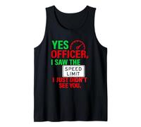 Driver Police Mechanic Humour Meme Funny Sarcastic Saying Débardeur
