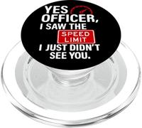 Driver Police Mechanic Humour Meme Funny Sarcastic Saying PopSockets PopGrip pour MagSafe