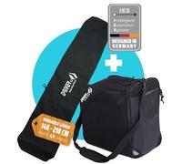 Driver13 Housses à Skis, Sac de ski (2 pièces) sac de ski (140-210 cm) et sac pour bottes de ski avec compartiment pour casque Noir