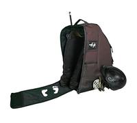 Driver13 Riding Boot Backpack Sac à Dos Deluxe avec Compartiment pour Casque pour Les Bottes d'équitation Brun