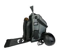 Driver13 Sac à dos de luxe pour bottes d'équitation, avec compartiment pour casque pour bottes d'équitation, gris