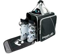 Driver13 Sac à Dos pour Chaussures de Ski avec Compartiment Casque, Sac bootbag pour Chaussures de Ski et Boots de Snowboard, Dimensions 40 x 28 x 44 cm, Noir/Gris