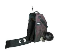 Driver13 Sac pour Bottes d’équitation Deluxe avec Compartiment Casque, Sac pour Bottes Jusqu’à 60 cm, bandoulière, Marron, 35 x 30 x 60 cm