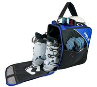 Driver13 Sac pour Chaussures/Chaussures de Ski avec Compartiment Casque (bootbag) pour Chaussures de Ski et Boots de Snowboard (Noir/Bleu)