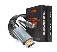 DriverGenius InfernoX 1.8m Câble USB-C vers HDMI 4K/30Hz (Mâle/Mâle), Compatible avec DP-Alt Mode Ordinateurs Portables, PC, Consoles de Jeu & Moniteurs 【2-Pièces/Paquet】