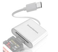 DriverGenius LiteRead II | Lecteur de Cartes SD/MicroSD USB 2.0 Type-C - Adaptateur OTG Portable 2-en-1 pour Photographes et Créateurs (ABS, HB001)