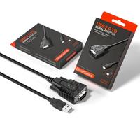 Drivergenius Serialedgex Série Convertisseur Usb Vers Rs232 Série (Db9) Avec 3 X Leds De Surveillance - Compatible Avec Windows 11 Et Macos 15¿Usb232A-B-A, 2 Pièces/Paquet¿[Z3282]